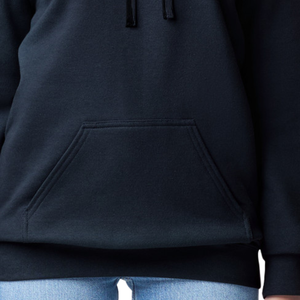 Sweat à capuche pour femme, bleu marine uni, en mélange de coton et polaire, manches longues, décontracté, confortable, chaud, respirant, coupe classique pour l'hiver - Product Image 6