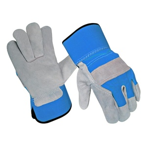 Working <b>Gloves</b> Heavy Duty Hand Protection Safety Construction Top Quality <b>Gloves</b> Best Performance Cowhide Split Leather - Product Image 2