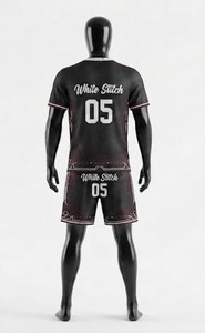 Ensemble de maillot de basket-ball sublimé noir pour femmes, col rond, sans manches, évacuation de l'humidité, spandex/nylon, coupe athlétique, toutes saisons - Product Image 6
