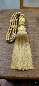 Classic Gold Tassel Tieback with Twisted Rope Design for <b>Curtain</b> Accessories - Product Image 3