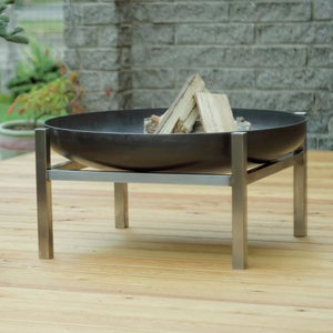 Brasero de hierro de la mejor calidad para exteriores, chimenea de leña con soporte desmontable de 3 patas, calentador para jardín y patio trasero en oferta. - Product Image 4