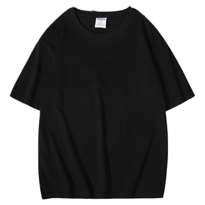 T-shirt en coton blanc pour homme, manches courtes, col rond, coupe classique, décontracté, respirant, jersey tricoté, couleur unie - Product Image 4