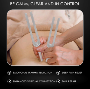 ชุดส้อมเสียงโซลเฟจโจสำหรับการบำบัด 11 ชิ้น พร้อมไม้ตี เหมาะสำหรับ DNA - Product Image 3