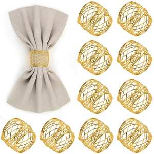 Anillo de Servilleta Metálico Icónico, Creado para una Decoración Distintiva de la Mesa de Comedor, con Forma y Acabado Reconocibles - Product Image 1