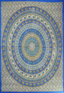 <span class=keywords><strong>Tapisserie</strong></span> murale Mandala imprimée, motif géométrique musulman, 100% coton, lavable en machine, cadre <span class=keywords><strong>noir</strong></span> <span class=keywords><strong>et</strong></span> <span class=keywords><strong>blanc</strong></span> - Product Image 4