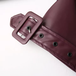 Chaqueta de Cuero de Cordero para Mujer, Otoño 2026, Nueva Moda, Estilo Vintage, Manga Larga, Ropa Exterior Femenina - Product Image 6