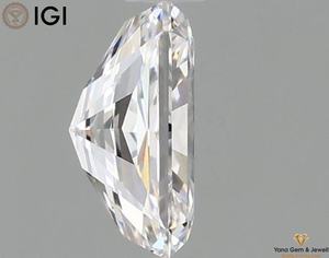 Diamante de Corte Radiante de 1.00 Quilates, Brillante, Cultivado en Laboratorio CVD, Tamaño 6.89 MM, Color D, Claridad VS1, con Certificado IGI para Anillo - Product Image 3