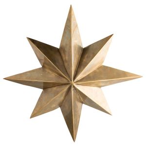 Antique Brass Star Centerpiece Decorative <b>Ornament</b> Perfect For <b>Dining</b> <b>Table</b> Styling And Festive Presentation - Product Image 6