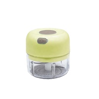 Hachoir à légumes multifonctionnel rechargeable sans fil portable semi-automatique facile à nettoyer en plastique avec récipient en acier inoxydable