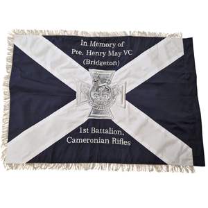 Drapeau de la loge 16TH BTN. ROYAL IRISH RIFLES PIONEERS) 11914 PIONEER BTN. Bannières brodées EGYPT INDIA BOURBON CarGOOD - Product Image 3