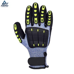 Guantes de Trabajo Mecánico Resistentes Personalizables con Palma de Alta Adherencia y Protectores de Dedos de TPR, Transpirables y Resistentes a Cortes - Product Image 3