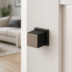 Ensemble de poignées de porte en marbre design | Poignée de porte en acier inoxydable antique, noir, graphite et finition PVD or rose pour portes extérieures - Product Image 4