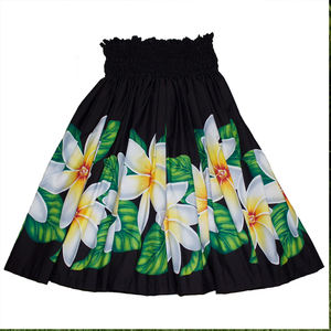 Falda Maxi Bordada con Estampado Floral Tropical Hawaiano para Mujer, Ligera y Fluida, Ideal para Vacaciones de Otoño - Product Image 2