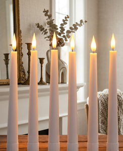 Velas Cónicas de Cera de Parafina Elegancia de Medianoche, Hechas a Mano, Sin Humo, Paquete al por Mayor para Bodas, Navidad, Organizadores de Eventos, Mayoristas - Product Image 1