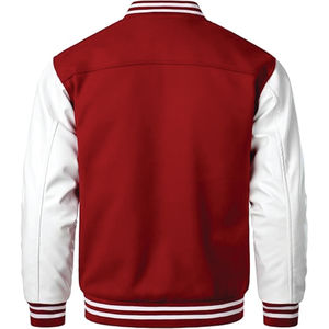Wholesale Plus Size Men's Baseball College Varsity <b>Jacket</b> with Stand Collar and Front Design - Product Image 2