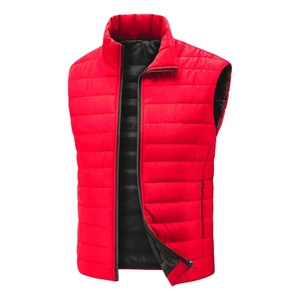 Chaleco Acolchado sin Mangas para Hombre, Cuello Alto, Cierre de Cremallera, Resistente al Viento, Ropa de Invierno, Estilo Casual, 100% Poliéster - Product Image 6