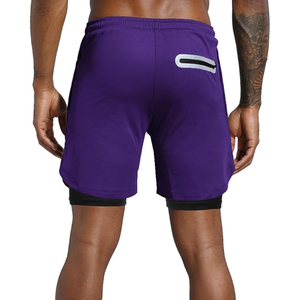 Pantalones Cortos Deportivos 2 en 1 para Hombre, con Forro de Compresión, para Entrenamiento y Running, de Secado Rápido, Personalizables con Marca OEM - Product Image 6