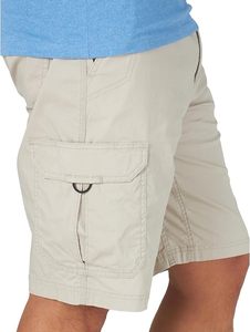 Shorts cargo kaki pour homme, taille mi-haute, en coton, décontractés, respirants, tissés, avec poches, pour l'été - Product Image 4