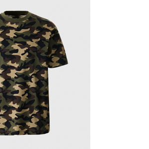 T-shirt décontracté à manches courtes col rond en mélange soie/coton à séchage rapide, coupe classique, imprimé sur mesure, style streetwear - Product Image 4