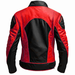 Vestes de moto en cuir véritable de qualité supérieure avec couleurs, logo et tailles personnalisées Vestes pour hommes - Product Image 2