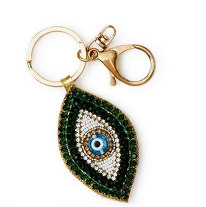 Wholesale FLORAL DESIGN Art Deco Handcrafted Seed Beads Embroidery Keychain for Bags Car Keyrings-High Quality Decorative - Product Image 1