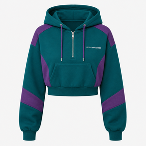 Wholesale 2026 <b>Long</b> Sleeve Cropped Hoodie Lady <b>Women</b> Crop Top Pullover <b>Hoodies</b> Short <b>Hoodies</b> <b>for</b> <b>Women</b> OEM Serviced Design - Product Image 6