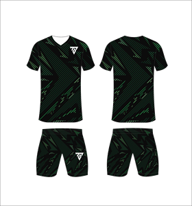 Custom Sublimated Blue Camouflage Soccer Jersey Set <b>Men</b> V-Neck Short Sleeve Moisture Wicking Athletic Fit All Seasons - Product Image 6