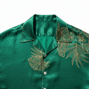 เสื้อเชิ้ตแขนสั้นลายฮาวายผ้าไหมแท้ 100% ลดราคาพิเศษ - Product Image 4