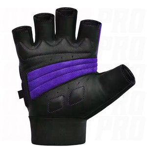 Unisex High Quality Leather Anti Slip Half Finger Gym Fitness <b>Gloves</b> Custom Logo Weight Lifting Workout Training Sports <b>Gloves</b> - Product Image 2