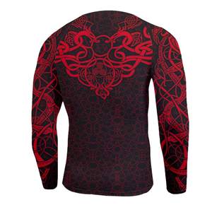 Rashguard de haute qualité en gros, imprimé par sublimation, personnalisé pour hommes, protection solaire, polyester/nylon, séchage rapide, respirant - Product Image 4