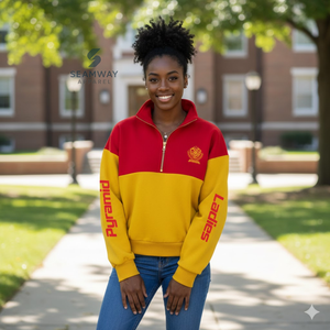 NSPDK Quarter <b>Zip</b> Pullover Women's Short <b>Zip</b> <b>Jumper</b> Casual Mock Neck Quarter <b>Zip</b> Sweatshirt Stand Collar <b>Zip</b> Up Pullover - Product Image 4