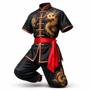 Uniformes de Kung Fu Unisexe en Coton, Soie et Polyester Personnalisés en Gros – Fabricant OEM Direct d'Usine pour l'Entraînement aux Arts Martiaux - Product Image 3