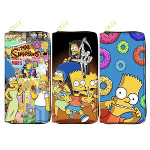 Carteras Lindas de Dibujos Animados para Niñas SSimpsons, Carteras Largas con Cremallera y Cadena, Carteras Hermosas para Mujer, Cartera Brillante para Mujer - Product Image 2