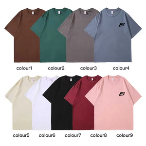 Camisetas de Algodón Lavado Oversize para Hombre al por Mayor, de Algodón 100% de Alto Gramaje, Lisas, Estilo Vintage Streetwear, Proveedor a Granel Personalizado, EE. UU. - Product Image 6