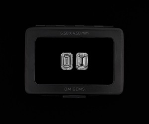 Par de Diamantes de Corte Esmeralda Certificados por IGI de 1.0 CT, 6.5 X 4.5 MM, Diamante Cultivado en Laboratorio con Forma Octogonal, Claridad VVS-VS - Product Image 1