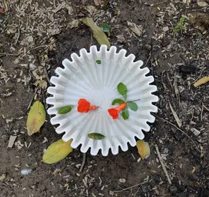 ชามตกแต่งรูปทรงดอกไม้ทำมือจากหินอ่อนคุณภาพสูงสำหรับวางบนโต๊ะ เคาน์เตอร์ และจัดแสดง - Product Image 4