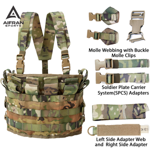 Chaleco Táctico Ajustable Aifran Sports MOLLE II para Entrenamiento al Aire Libre con Correas - Product Image 2