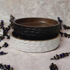 Indian Luxury Antique Mango <b>Wood</b> Salad Serving Bowl Spoon Set Hand-<b>Carved</b> Eco-Friendly Tabletop for Home Party Unique Farmhouse - Product Image 6