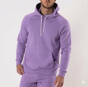 Custom-Made Men's Two-Piece Hooded Pullover Sweatshirt <b>Sweatpants</b> <b>Set</b> Custom logo 100% Cotton Knitted Fabric Hoodie <b>Set</b> - Product Image 4