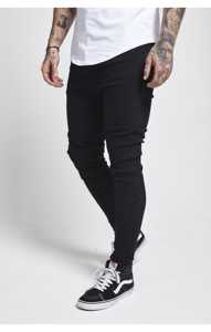 Pantalones Casuales de Alta Calidad, Ligeros, Lavado Medio Claro, Antiarrugas, Poliéster/Algodón, Cierre con Cordón, Diseño Invernal, Pantalones para Hombre - Product Image 6