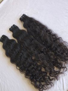 Lots de tissages de cheveux 100% vierges indiens, noir de jais bouclé, double trame, simple tirage, 16 pouces, pour grossistes - Product Image 3