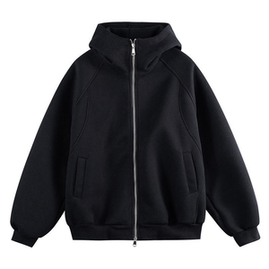 <b>Men's</b> Full Face Mask Hooded Sweatshirt Tactical Streetwear Oversized Hoodie with Zipper Plus Size Hoodies - Product Image 2
