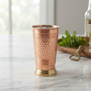 Hammered Copper Water <b>Glass</b> <b>Set</b> Pure Copper Drinking <b>Tumblers</b> Handmade Ayurvedic Cups Kitchen Dining Wholesale Supplier Exporter - Product Image 5