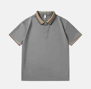 Polo en coton biologique pour homme, broderie personnalisée, boutons sur le côté, manches courtes, respirant, pour le golf, le tennis, les sports, tee-shirt décontracté - Product Image 2