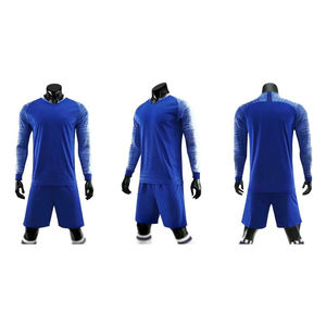 Trajes Deportivos de Fútbol Personalizados, Conjuntos de Camiseta de Fútbol de Manga Larga para Hombre, Tallas 22-2XL, Transpirables, con Protección UV 100% - Product Image 2