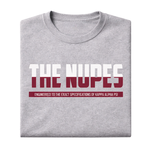 Kappa Alpha Psi The Nupes DriFit T-shirt à manches courtes gris chiné, vêtement de fraternité grecque avec coupe athlétique et évacuation de l'humidité - Product Image 6