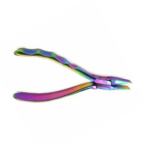 Rainbow <b>Needle</b> Nose Pliers Jewelry Making Tool Titanium Finish Carbon Steel Precision <b>Beading</b> Crafting Artisan Professional Tool - Product Image 3