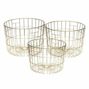 Stainless Steel Metal Wire Fruit Basket Copper Plating Rose Gold Color <b>Egg</b> Storage Basket & Organizer for Kitchen Handmade - Product Image 3