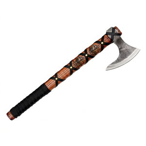 Ragnar Nouvelle Hache Viking, Modèle Nordic Viking Axe, Qualité Supérieure, Fabriquée à la Main, en Acier à Haute Teneur en Carbone et Bois de Frêne, Hachette de Bâtisseur, Tête d'Hache - Product Image 1