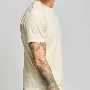 T-shirts personnalisés brodés pour hommes, en coton délavé, coupe oversize, avec impression en relief, style vintage décontracté et lourd - Product Image 2